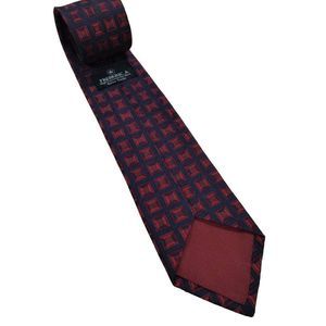 Vintage Frederic Tie, Red 3D Sheen Design, Christmas